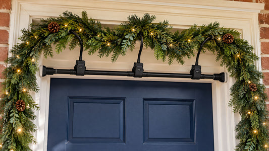 How to Hang Garland Around a Doorway Without Nails