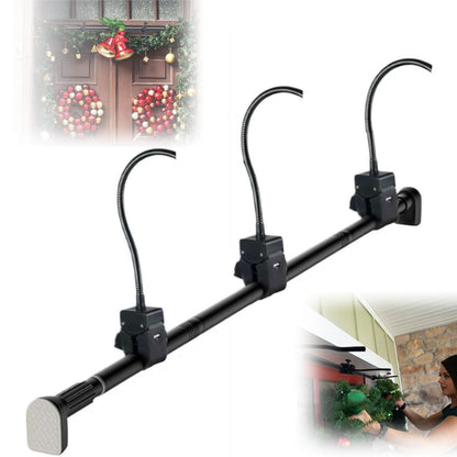 Adjustable Garland Hanger for Front Door — No Drill, No Damage