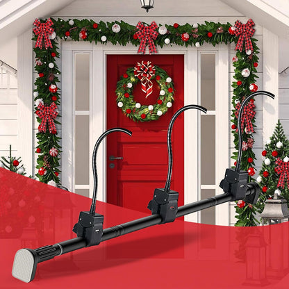 Adjustable Garland Hanger for Front Door — No Drill, No Damage