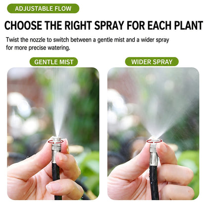 360° Adjustable Drip Irrigation Kit with Misting Nozzles