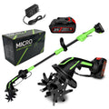 2-IN-1 Cordless Garden Tiller Cultivator for Small Gardens & Raised Beds