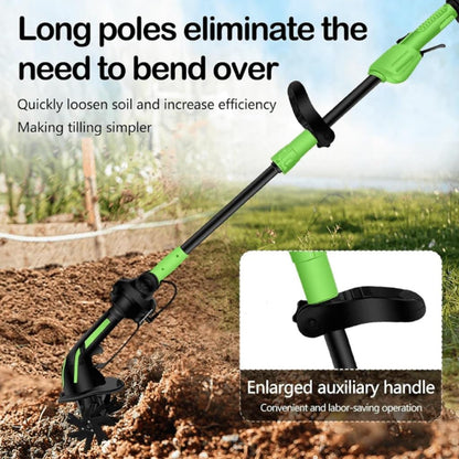 2-IN-1 Cordless Garden Tiller Cultivator for Small Gardens & Raised Beds